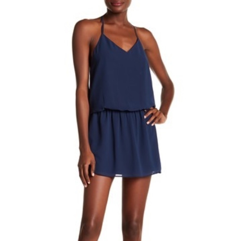 Haute Hippie Navy Blue Mini Dress